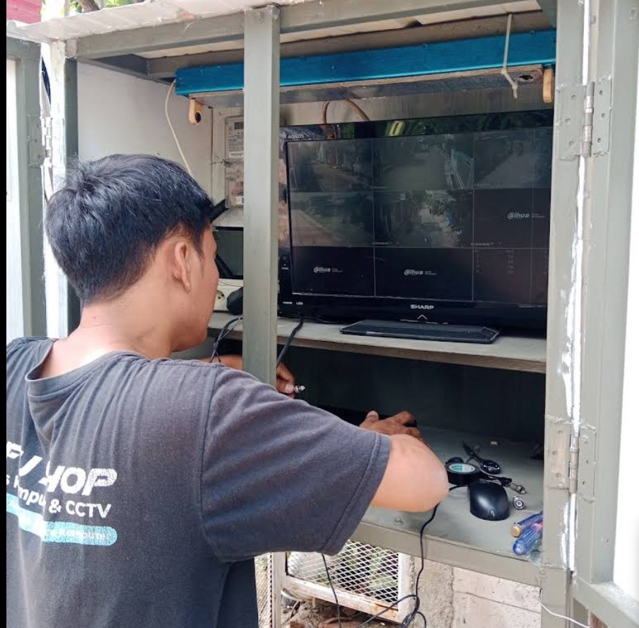 Contoh hasil pemasangan CCTV rumah dan toko oleh ADFU Shop